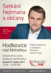 Občané Hodkovic, zeptejte se znovu hejtmana, Váš názor ho zajímá!
